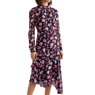 Jason Wu Floral Print Silk Georgette Midi Dress - New Season Size S
