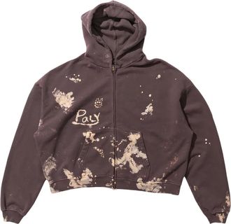 Paly Hollywood Felpa con cappuccio e zip - Marrone