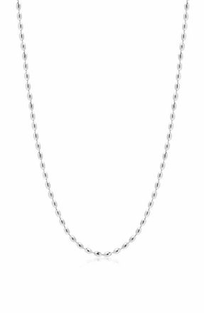 Nialaya Silver Beaded Chain Necklace in None at Nordstrom