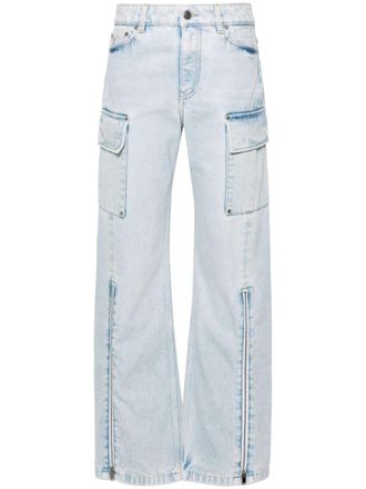Stella McCartney Jeans cargo a vita media - Blu