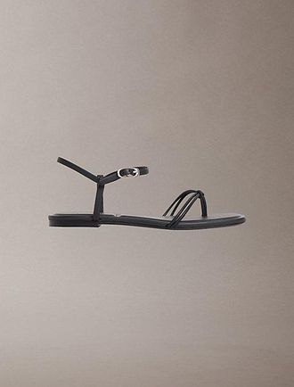 Calvin Klein CK Provence - Sandalias planas de puntera cuadrada