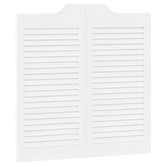 vidaXL Puertas Batientes 80 X 40 Cm Madera De Pino Maciza Blanco Vidaxl