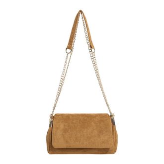 Generic Kexpery Faux Suede Handbag with Handle and Chain Spacious Satchel for Women Vacations and Events