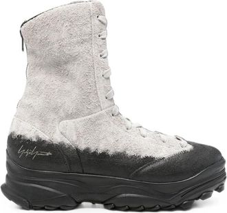 Yohji Yamamoto Suede Panelled Boots