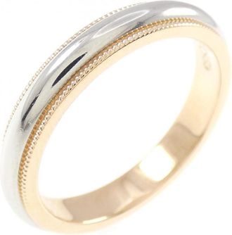 Tiffany & Co. Pink Gold Platinum Pink Gold (18K) Platinum 950 Band Ring (Pre-Owned)
