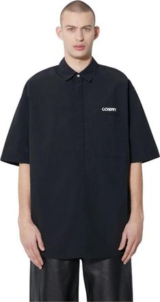 Marcelo Burlon Short Sleeve Shirts - Heren - Korte mouwen Overhemden - Zwart - M - Overhemden