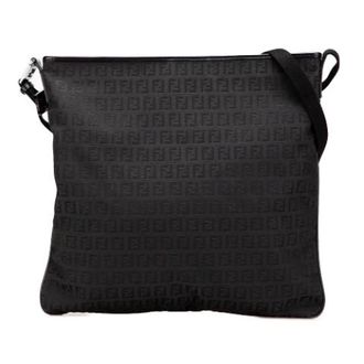Fendi Pre-owned Cross Body Bags, female, Black, Size: ONE SIZE Pre-owned Leather Cross Body Bag