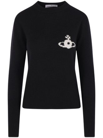 Vivienne Westwood Katie Planet Emblem Knitted Sweater