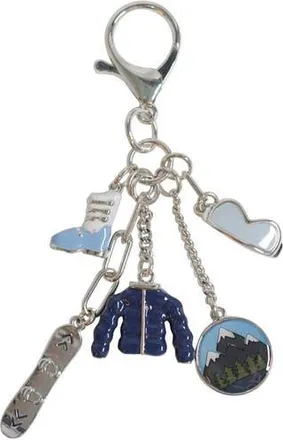 Leith Bag Charm in Blue Multi- Silver at Nordstrom Rack