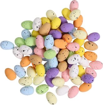 Generic Easter Egg Speckled Eggs Decorative Assorted Pastel Foam Easter Eggs for DIY Wreath Bowl Basket Fillers Party Gift Spring Supplies Home Wedding Table 