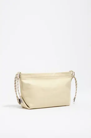 Bimba & Lola Medium Leather Shoulder Bag in Pale Yellow at Nordstrom