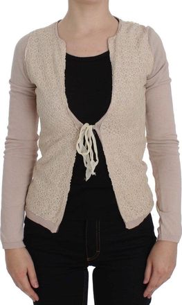 Pink Memories MEMORIES Floral Lace Wrap Womens Sweater