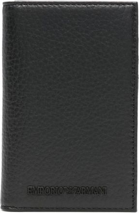 Emporio Armani Accessoires, Heren, Zwart, ONE Size, Creditcardhouder voor mannen