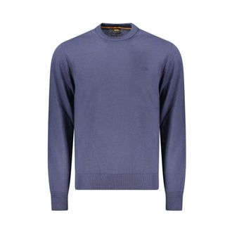 HUGO BOSS Heren, Truien, Blauw, Maat: XL Wol