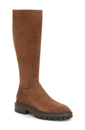 Stuart Weitzman Ultra Lug Knee High Boot in Espresso at Nordstrom Rack, Size 9.5