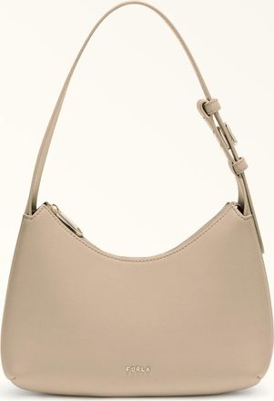 Furla Febe Borsa A Spalla S Taupe Marrone Pelle Di Vitello Sidney Donna