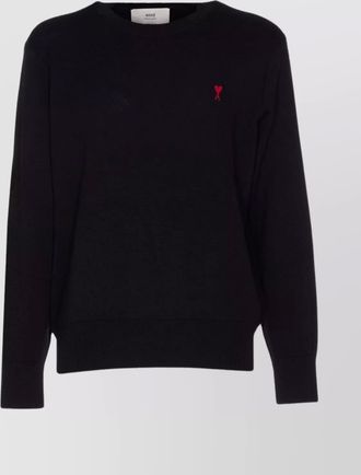 Ami merino wool crewneck sweater