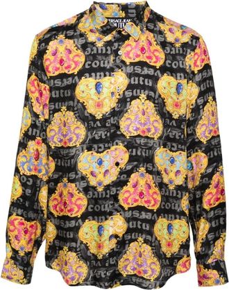 Versace Jeans Couture Casual Shirts - Heren - Casual Overhemden - Veelkleurig - 2XL - Katoen - Overhemden