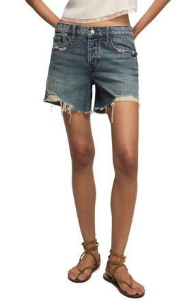 Lucky Brand Baggy Stretch Denim Shorts in Feel The Beat Wash at Nordstrom, Size 28