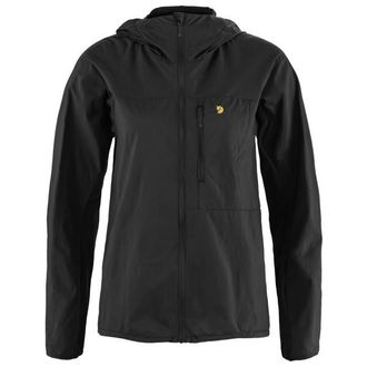 Fj&auml;llr&auml;ven Bergtagen Windshell Jacket Softshelljacke f&uuml;r Damen | schwarz