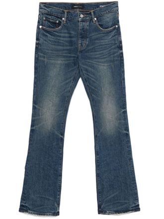 Purple flared jeans - men - Elastane/Cotton - 28 - Blue