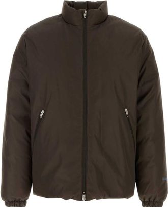 Jil Sander Dark Brown Solid Down Jacket
