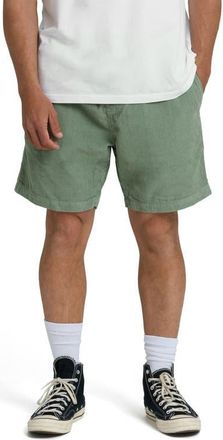 Billabong Larry Layback Cotton Corduroy Shorts in Moss at Nordstrom, Size X-Large