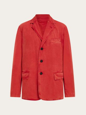 Ferragamo Men Single breasted jacket Red
