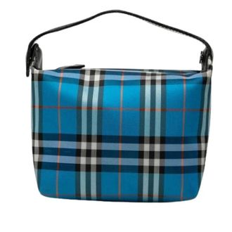 Burberry Pre-owned Mini Canvas Bag - Dames - Vintage Mini Tas - Blauw - ONE Size - Leer - Vintage