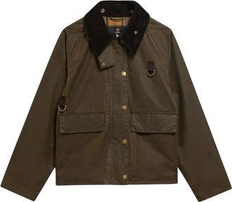 Barbour Spey Waxed Jacket - Dames - Zomerjassen - Groen - M - Katoen - Jassen