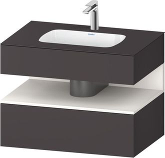 Duravit Qatego Lavabo Encastrado Con Base De Lavabo Consola, - Duravit