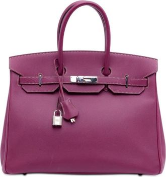 Herm&egrave;s Pre-owned Hermes Epsom Candy Verso Birkin Retourne 35 ZZVWZJ4G2DK25MSC