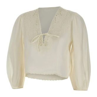 HUGO BOSS Hugo, Blouses, female, White, Size: 2XL Briketta Blouse