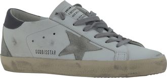 Golden Goose Womens Superstar Sneakers White-Ice-Dark Gray White/ice/dark
