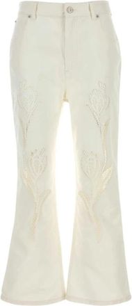 Marni Pants - Dames - Flared Jeans - Wit - XS - Denim - Jeans
