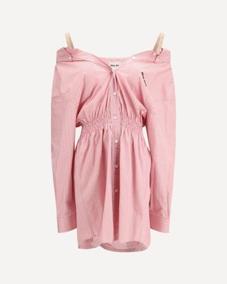 Miu Miu Short striped Dress Female 40