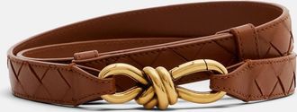 Bottega Veneta Andiamo Intrecciato leather belt