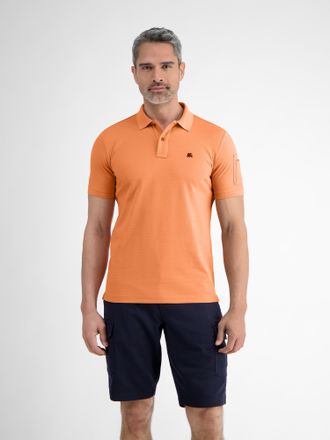 Lerros Poloshirt LERROS Herren Poloshirt, tonal gestreift, Herren, Gr. 3XL, pale papaya, 100% Baumwolle, ohne Ausschnitt, Shirts Poloshirt