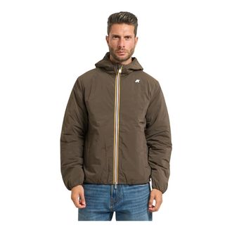 K-Way Light Jackets, male, Green, 2XL, Green Quilted Jacket Windproof Water-Repellent