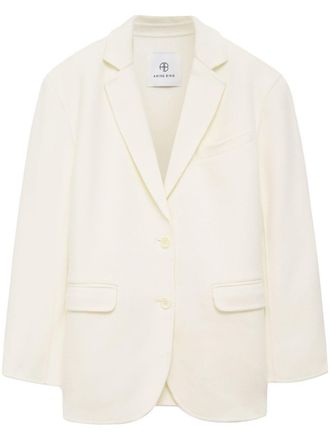 Anine Bing Quinn single-breasted blazer - White