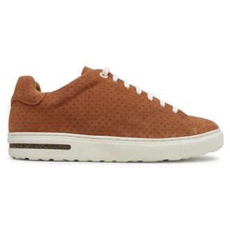 Birkenstock Bend Low Dotted Suede Leather Unisex Comfort Trainers - Burnt Orange - Size:UK 5.5