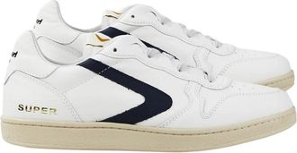 Valsport Klassieke Wit Blauwe Sneakers - Heren - Sneakers - Wit - 40 EU - Schoenen