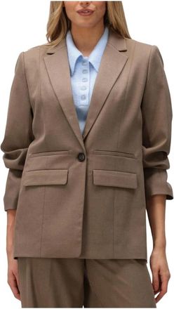 Gestuz Dames Blazers Gzpaula Blazer - Dames - Blazers - Bruin - L - Polyester - Jassen