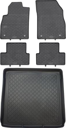 OEM Opel Astra Iv J Kombi De 09.2010 A 03.2016 Set - Alfombrillas De Goma Para Coche + Alfombrilla Para Maletero