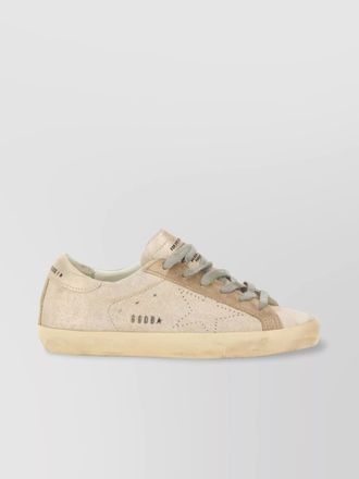 Golden Goose suede finish perforated side sneakers