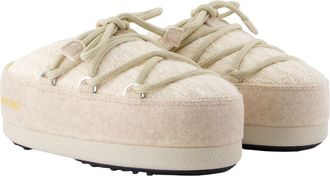 Moon Boot Womens Evx Slipper White Synthetic