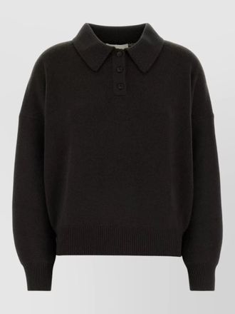 Lisa Yang etta cashmere polo shirt collared design