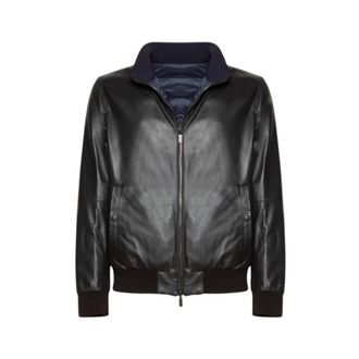 Gimos Omkeerbaar Lamsnappa Bomberjack - Heren - Jassen - Bruin - Maat: XL Leer