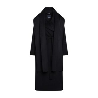 Max Mara Carisma Coat - Dames - Mantels - Blauw - Maat: M Zijde
