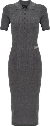 Dsquared2 Kleedjes, Dames, Grijs, S, Wol, Wool Dress